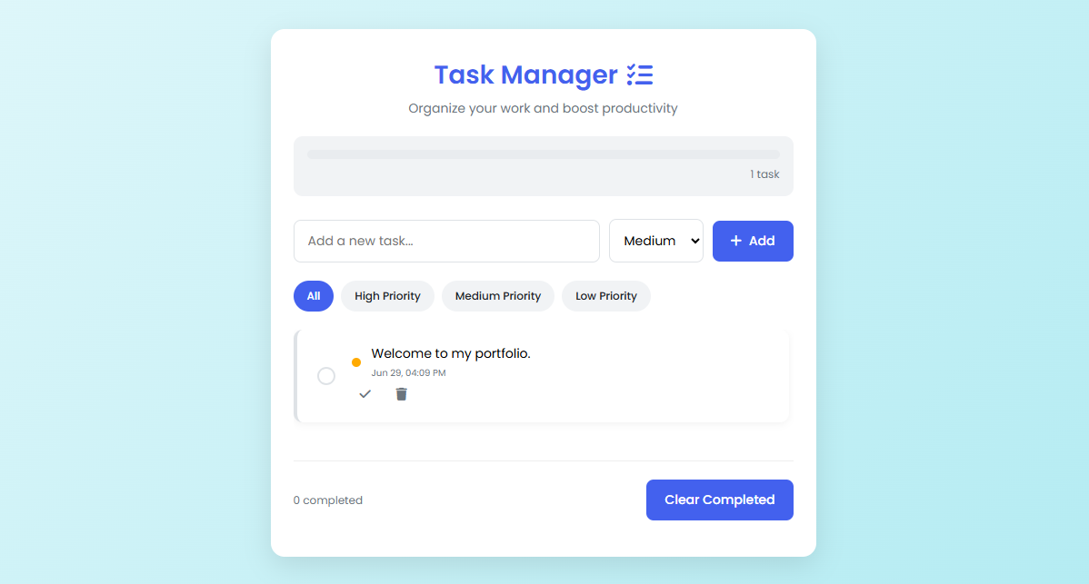 To Do List App