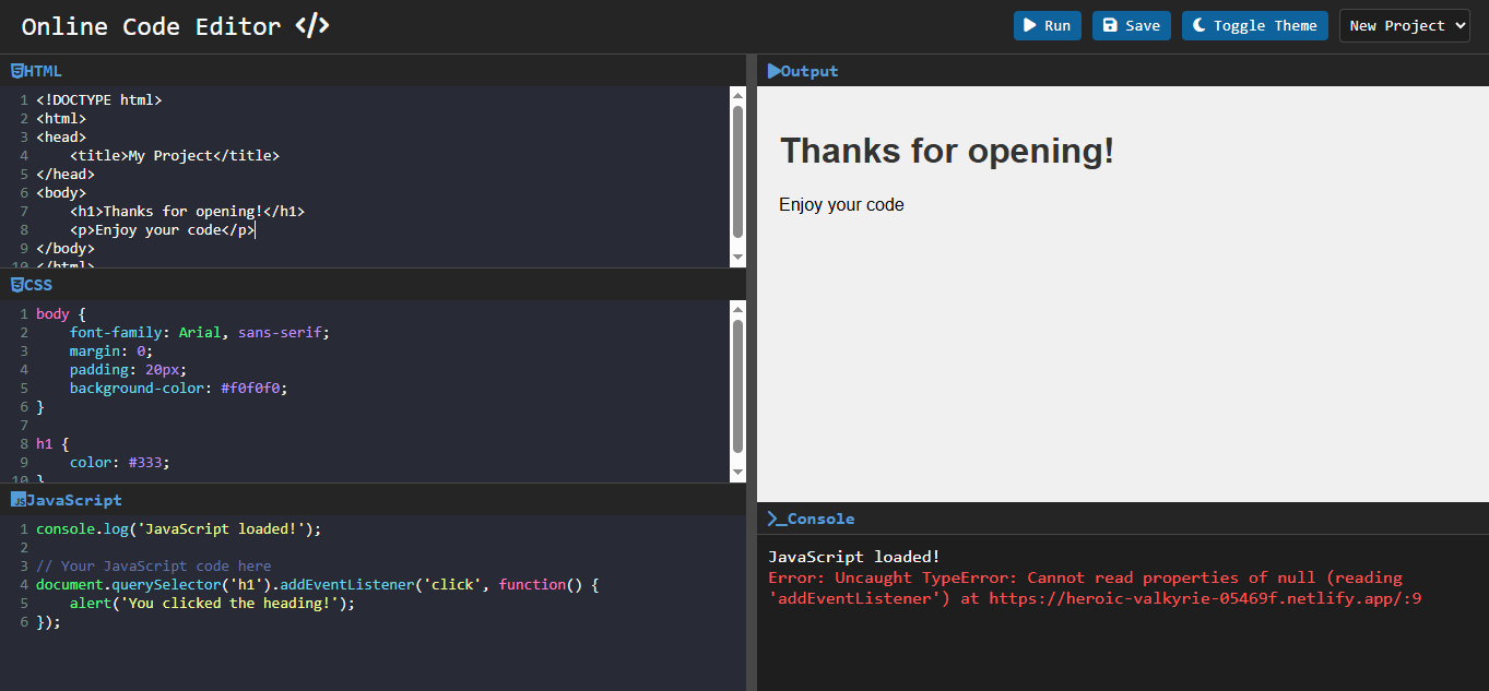 Code Editor